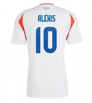 Chile Alexis Sanchez #10 Udebanetrøje Copa America 2024 Kort ærmer